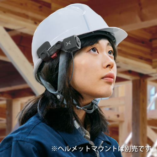 ヘルメットマウント装着イメージ